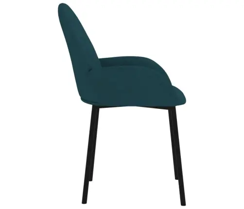 Virtuves Krēsli, 2 Gab., Zils Samts Vidaxl