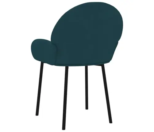 Virtuves Krēsli, 2 Gab., Zils Samts Vidaxl