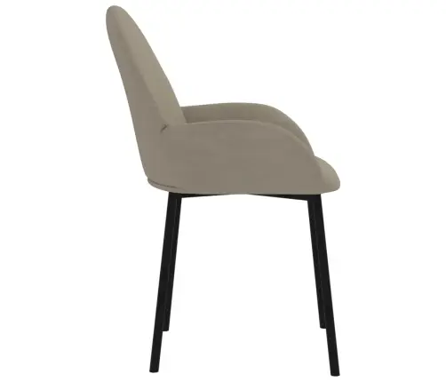 Virtuves Krēsli, 2 Gab., Gaiši Pelēks Samts Vidaxl