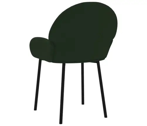 Virtuves Krēsli, 2 Gab., Tumši Zaļš Samts Vidaxl