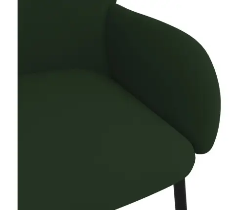 Virtuves Krēsli, 2 Gab., Tumši Zaļš Samts Vidaxl