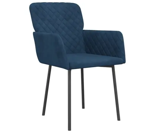 Söögitoolid 2 Tk, Sinine, Samet