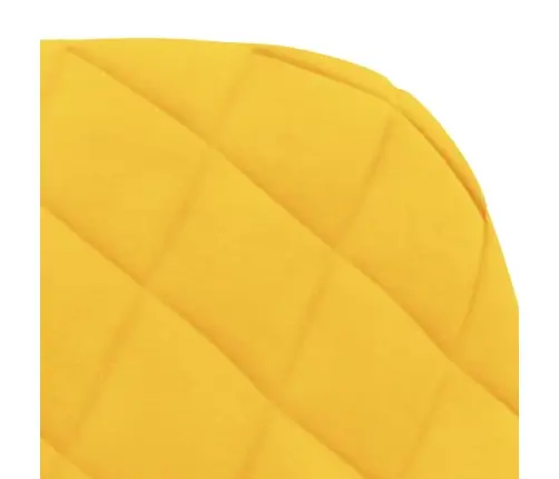 Grozāmi Virtuves Krēsli, 2 Gab., Dzeltens Samts Vidaxl