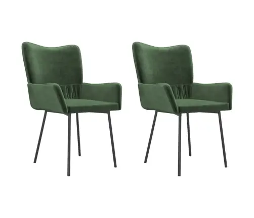 Söögitoolid 2 Tk, Tumeroheline, Samet