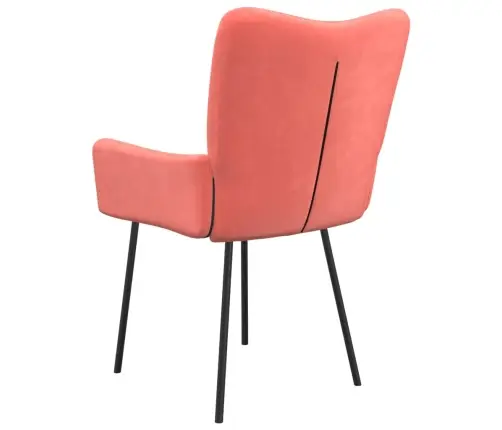 Virtuves Krēsli, 2 Gab., Rozā Samts Vidaxl Virtuves Krēsli, 2 Gab., Rozā Samts Vidaxl