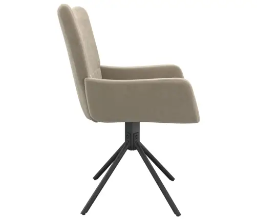 Pasukamos Valgomojo Kėdės, 2Vnt., Šviesiai Pilkos, Aksomas