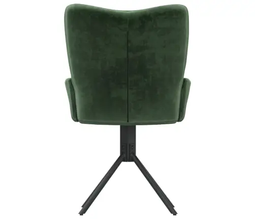 Grozāmi Virtuves Krēsli, 2 Gab., Tumši Zaļš Samts Vidaxl