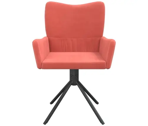 Pasukamos Valgomojo Kėdės, 2Vnt., Rožinės Spalvos, Aksomas