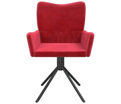 Grozāmi Virtuves Krēsli, 2 Gab., Vīnsarkans Samts Vidaxl