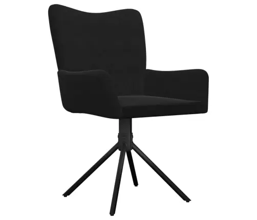 Grozāmi Virtuves Krēsli, 2 Gab., Melns Samts Vidaxl