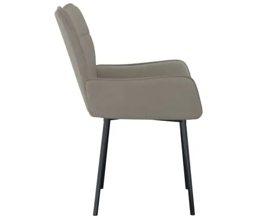 Virtuves Krēsli, 2 Gab., Gaiši Pelēks Samts Vidaxl