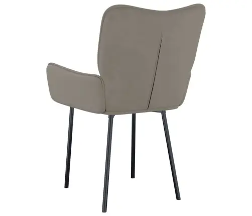 Virtuves Krēsli, 2 Gab., Gaiši Pelēks Samts Vidaxl