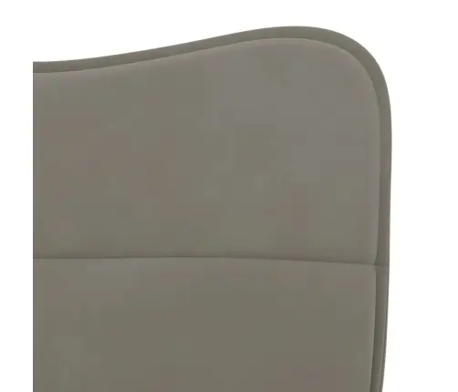 Virtuves Krēsli, 2 Gab., Gaiši Pelēks Samts Vidaxl