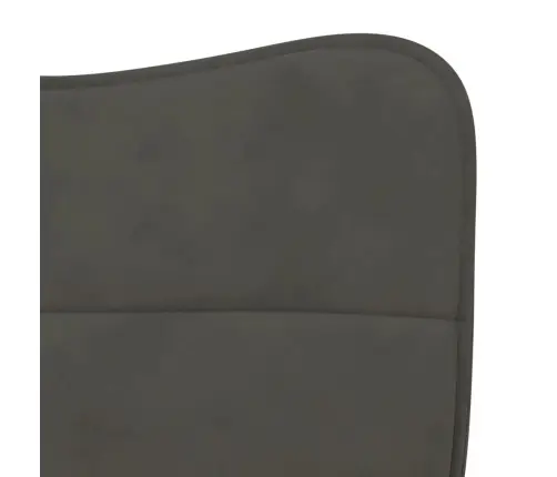 Virtuves Krēsli, 2 Gab., Tumši Pelēks Samts Vidaxl