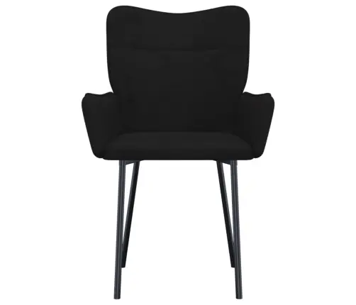 Virtuves Krēsli, 2 Gab., Melns Samts Vidaxl