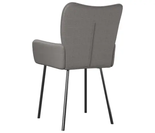 Valgomojo Kėdės, 2Vnt., Šviesiai Pilkos Spalvos, Audinys Valgomojo Kėdės, 2Vnt., Šviesiai Pilkos Spalvos, Audinys