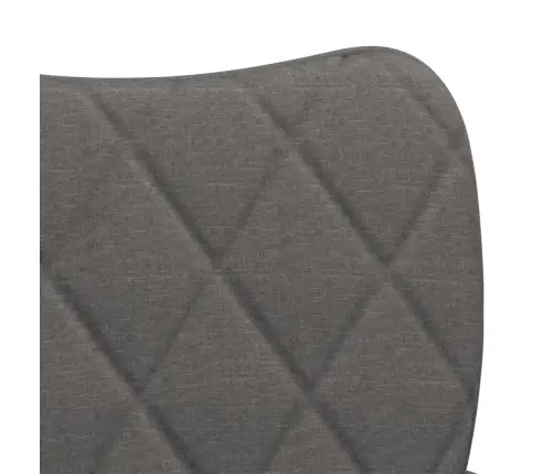 Virtuves Krēsli, 2 Gab., Tumši Pelēks Audums Vidaxl