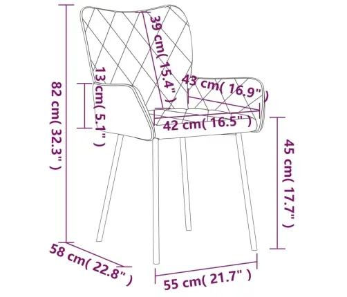 Virtuves Krēsli, 2 Gab., Tumši Pelēks Audums Vidaxl