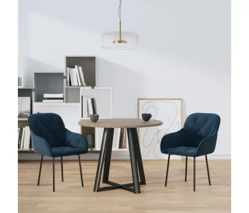 Söögitoolid 2 Tk, Sinine, Samet