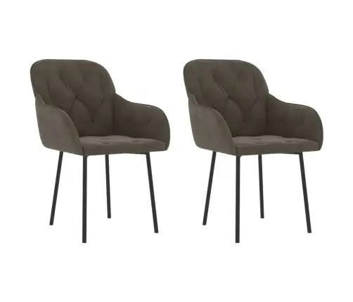 Söögitoolid 2 Tk, Tumehall, Samet Söögitoolid 2 Tk, Tumehall, Samet