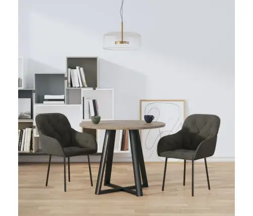 Söögitoolid 2 Tk, Tumehall, Samet Söögitoolid 2 Tk, Tumehall, Samet