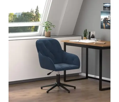 Biroja Krēsls, Zils Samts Vidaxl
