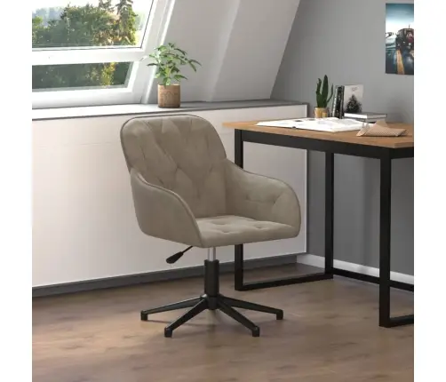 Pasukama Biuro Kėdė, Šviesiai Pilkos Spalvos, Aksomas