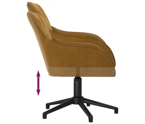 Biroja Krēsls, Brūns Samts Vidaxl