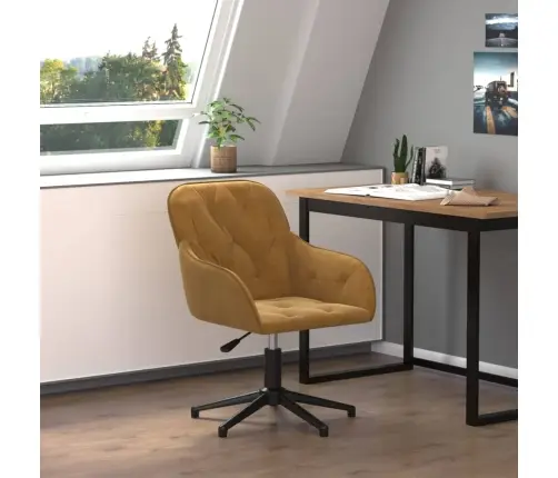 Biroja Krēsls, Brūns Samts Vidaxl