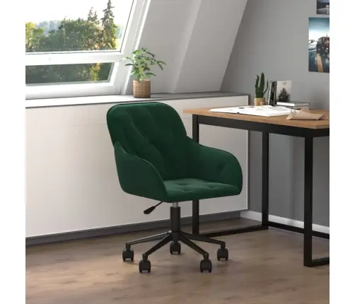 Pasukama Biuro Kėdė, Tamsiai Žalios Spalvos, Aksomas