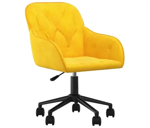 Pasukama Biuro Kėdė, Geltonos Spalvos, Aksomas