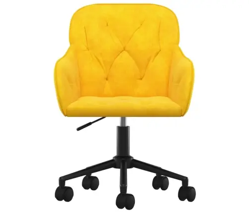 Pasukama Biuro Kėdė, Geltonos Spalvos, Aksomas