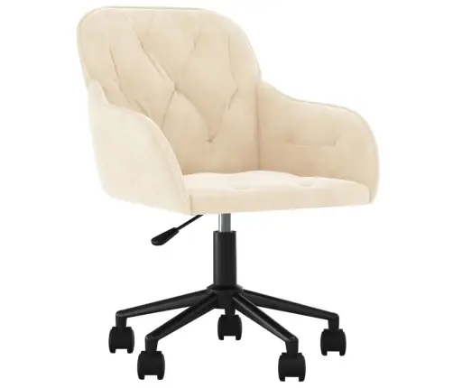 Biroja Krēsls, Krēmkrāsas Samts Vidaxl