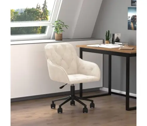 Biroja Krēsls, Krēmkrāsas Samts Vidaxl