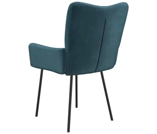 Virtuves Krēsli, 2 Gab., Zils Samts Vidaxl