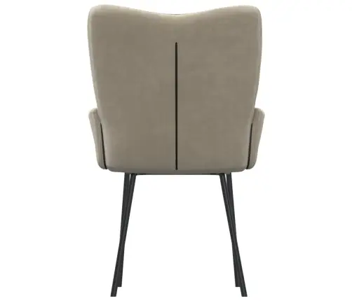 Virtuves Krēsli, 2 Gab., Gaiši Pelēks Samts Vidaxl