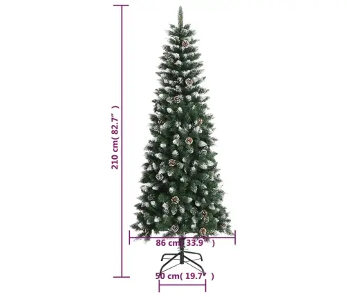 Mākslīgā Ziemassvētku Egle Ar Statīvu, Zaļa, 210 Cm, Pvc Vidaxl Mākslīgā Ziemassvētku Egle Ar Statīvu, Zaļa, 210 Cm, Pvc Vidaxl
