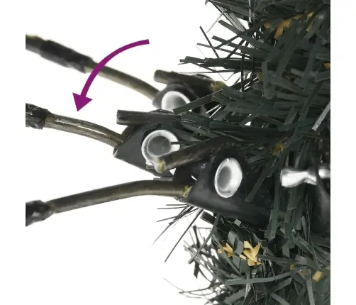 Mākslīgā Ziemassvētku Egle Ar Statīvu, Zaļa, 240 Cm, Pvc Vidaxl