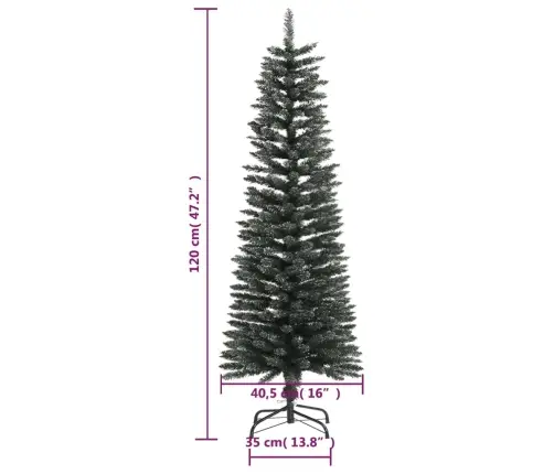 Mākslīgā Ziemassvētku Egle Ar Statīvu, Šaura, 120 Cm, Zaļa, Pvc Vidaxl Mākslīgā Ziemassvētku Egle Ar Statīvu, Šaura, 120 Cm, Zaļa, Pvc Vidaxl