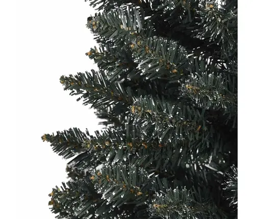 Dirbtinė Siaura Kalėdų Eglutė Su Stovu, Žalia, 150cm Pvc