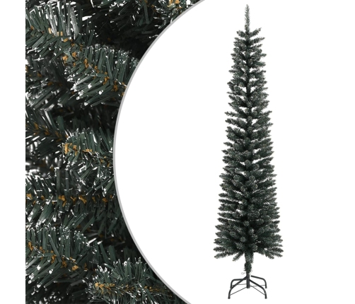 Mākslīgā Ziemassvētku Egle Ar Statīvu, Šaura, 240 Cm, Zaļa, Pvc Vidaxl