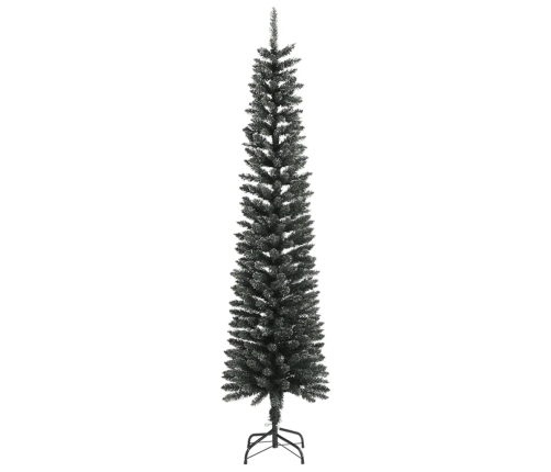 Mākslīgā Ziemassvētku Egle Ar Statīvu, Šaura, 240 Cm, Zaļa, Pvc Vidaxl