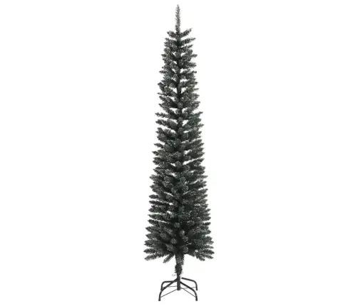 Mākslīgā Ziemassvētku Egle Ar Statīvu, Šaura, 240 Cm, Zaļa, Pvc Vidaxl