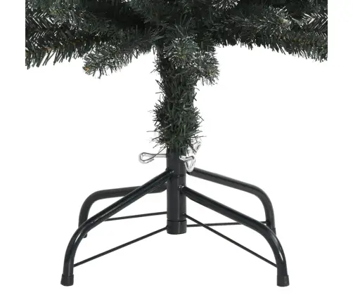 Mākslīgā Ziemassvētku Egle Ar Statīvu, Šaura, 240 Cm, Zaļa, Pvc Vidaxl