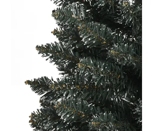 Mākslīgā Ziemassvētku Egle Ar Statīvu, Šaura, 240 Cm, Zaļa, Pvc Vidaxl