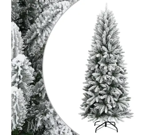 Mākslīgā Ziemassvētku Egle Ar Sniegu, 150 Cm, Pvc&Pe Vidaxl