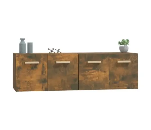 Sienas Skapīši, 2 Gab., Ozola, 60X36,5X35 Cm, Inženierijas Koks Vidaxl