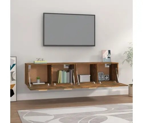 Spintelės, 2Vnt., Dūminio Ąžuolo, 80X35X36,5cm Mediena