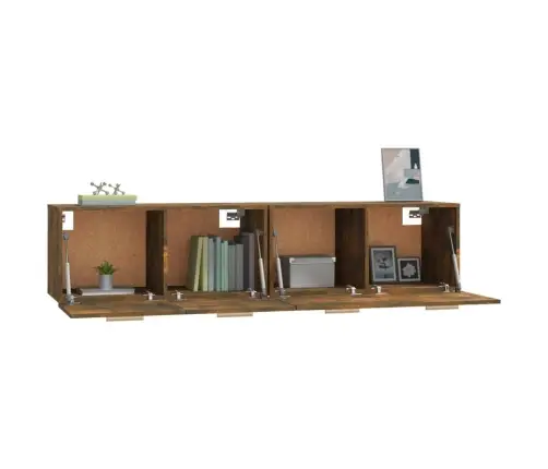 Spintelės, 2Vnt., Dūminio Ąžuolo, 80X35X36,5cm Mediena