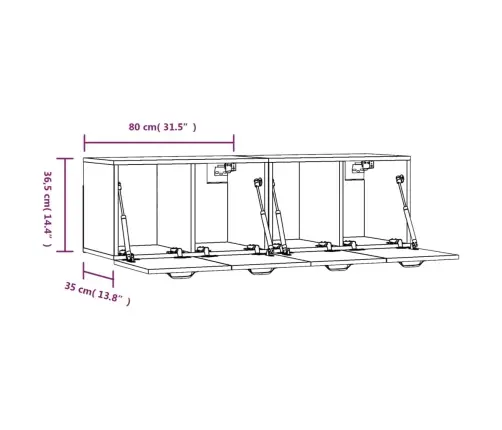 Seinakapp, 2 Tk, Betoonhall, 80X35X36,5 cm Tehispuit